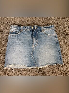 Zara Light Blue Denim Mini Skirt